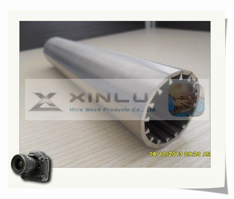 Filter-Wasser-Brunnenfilter-Rohr-Draht wickelte SS304L-V-Form Sieb-Rohr ein