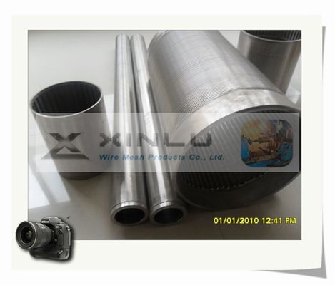 Filter-Wasser-Brunnenfilter-Rohr-Draht wickelte SS304L-V-Form Sieb-Rohr ein
