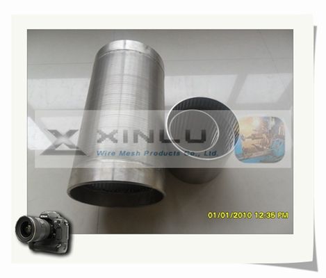 Filter-Wasser-Brunnenfilter-Rohr-Draht wickelte SS304L-V-Form Sieb-Rohr ein