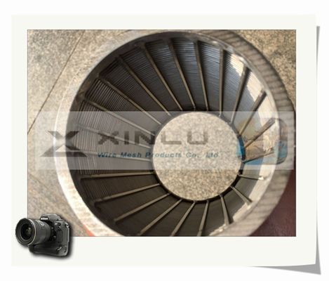 Draht-Filterrohr SS 316L 60mm Durchmesser-V zwängen Draht-Schirm-Rohr