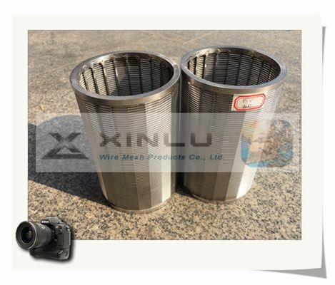Draht-Filterrohr SS 316L 60mm Durchmesser-V zwängen Draht-Schirm-Rohr