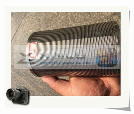 Draht-Filterrohr SS 316L 60mm Durchmesser-V zwängen Draht-Schirm-Rohr