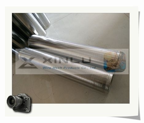 Draht-Filterrohr 0.05mm Schlitz-V keine Verstopfungslänge des keil-Siebfilter-6000mm