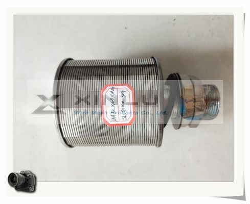 Hastelloy-Keil-Draht-Wasser-Filter versieht Großkopf Johnson For Filter Resin mit einer Düse