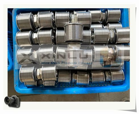 Hastelloy-Keil-Draht-Wasser-Filter versieht Großkopf Johnson For Filter Resin mit einer Düse