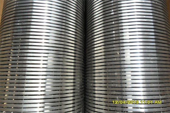 205 Edelstahl 6-5/8" Vee Wire Filter Screen Johnson-Typ kontinuierlicher Schlitz für Wasserbrunnen