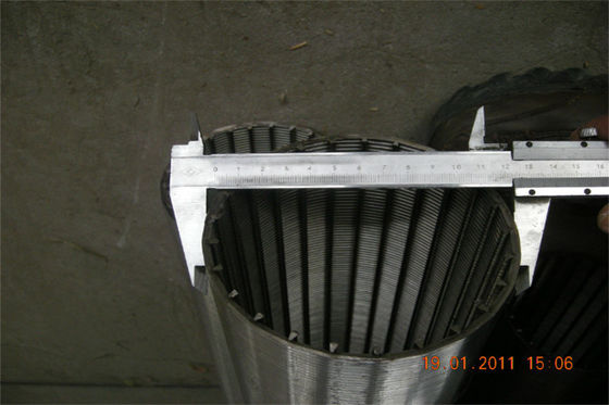 Ods 126mm ununterbrochenes Rohr des Schlitz-Schirm-Edelstahl-AISI 316