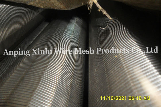 Ununterbrochenes Spaltfilter-Schirm-Rohr AISI 316 Od 86mm Gap 0.1mm Johnson Wire Screen