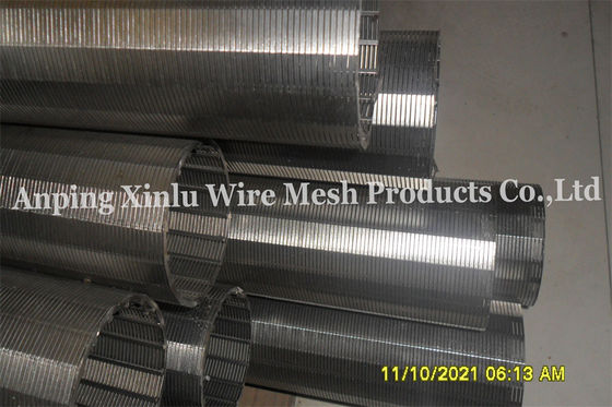 Ununterbrochenes Spaltfilter-Schirm-Rohr AISI 316 Od 86mm Gap 0.1mm Johnson Wire Screen