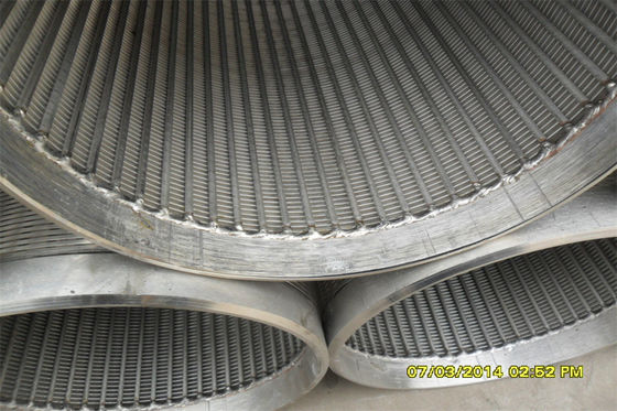 Eingewickelter des Sand-Steuerbrunnenfilter-AISI 304 Durchmesser Keil-Draht-des Filter-114mm 168mm