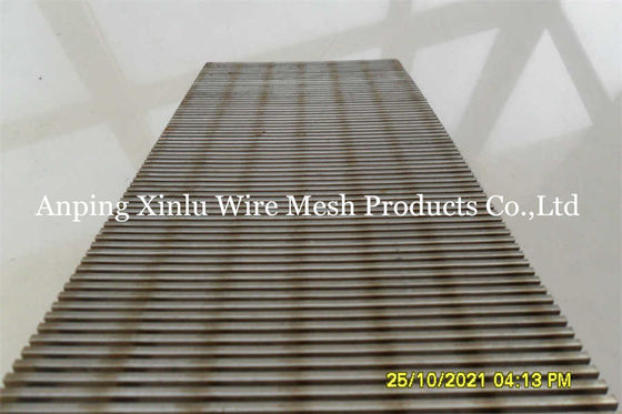 Flache Keil-Draht-Schirm-Platte/industrielle Filter-Platte SS304L SS316L fertigten besonders an