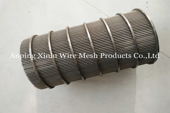 Trommelsieb-Trommel-Rückseite SS 304L 316L backen Erröten 0.1mm - 35mm gekerbtes Filterrohr