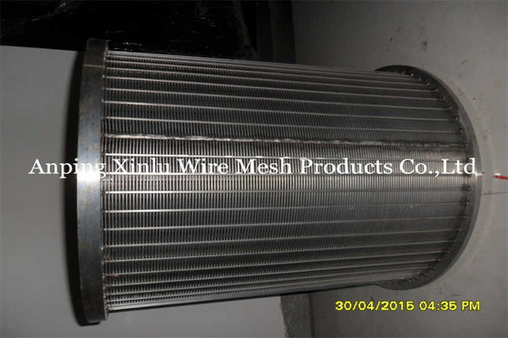 Trommelsieb-Trommel-Rückseite SS 304L 316L backen Erröten 0.1mm - 35mm gekerbtes Filterrohr