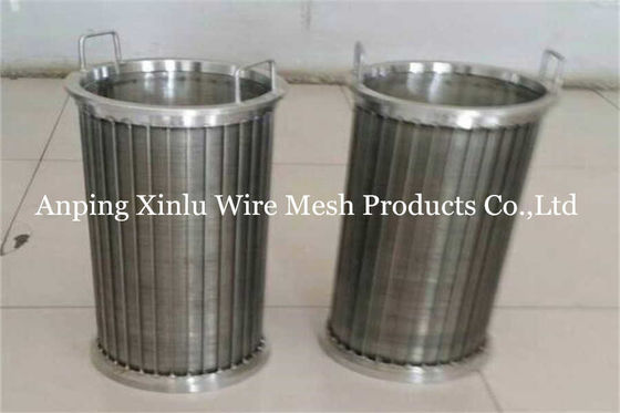 Reverse Rolled Rotary Drum Fine Screen Cylindrical FITO Wire Wedge Screen