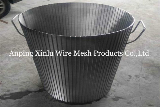 Reverse Rolled Rotary Drum Fine Screen Cylindrical FITO Wire Wedge Screen