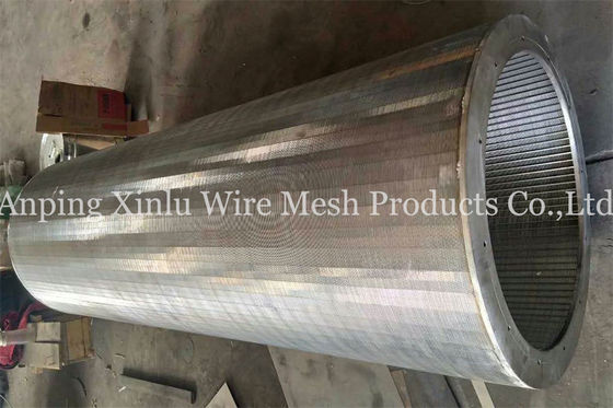 Johnson Rotary Sand Screen Cylindrical sieben Vee Wire Screens 0,2 - 2mm der Schlitz
