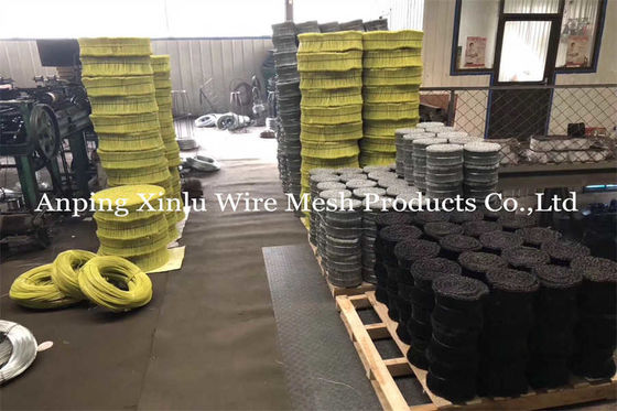 Gelber Kunststoff Doppelschleife 380mpa 16GA SAE1008 PVC-beschichtete Rebar Doppelschleife