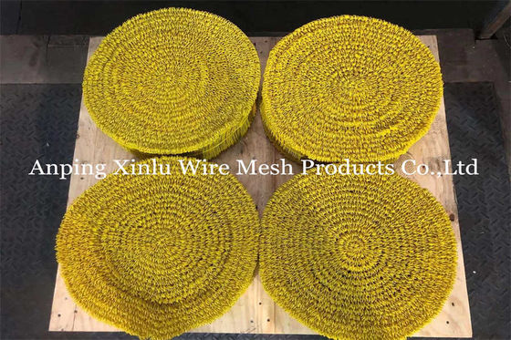 Gelber Kunststoff Doppelschleife 380mpa 16GA SAE1008 PVC-beschichtete Rebar Doppelschleife
