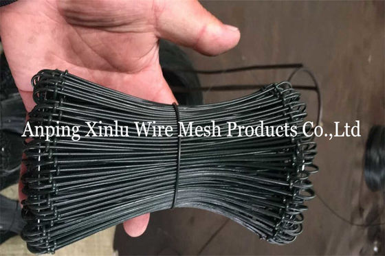 Bindung Doppelschleife Stahlstahl Schleißdraht PVC beschichtet Q235 BWG16 10cm Länge Stange Schleißdraht