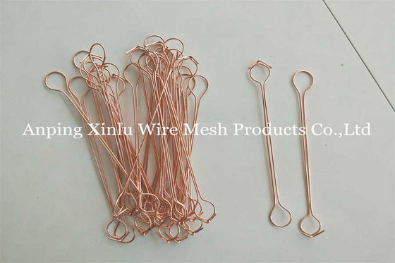 3 - 12 Zoll Metall Kupfer Twin Wire Doppelschleife Bar Tie 350 - 550mpa Anti-Rost Galvanized Rebar Tie Draht