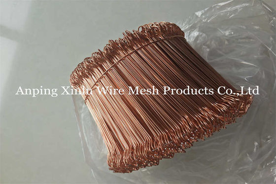 3 - 12 Zoll Metall Kupfer Twin Wire Doppelschleife Bar Tie 350 - 550mpa Anti-Rost Galvanized Rebar Tie Draht