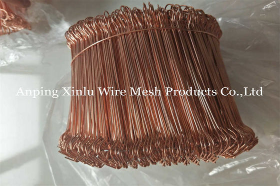 3 - 12 Zoll Metall Kupfer Twin Wire Doppelschleife Bar Tie 350 - 550mpa Anti-Rost Galvanized Rebar Tie Draht