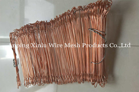 3 - 12 Zoll Metall Kupfer Twin Wire Doppelschleife Bar Tie 350 - 550mpa Anti-Rost Galvanized Rebar Tie Draht