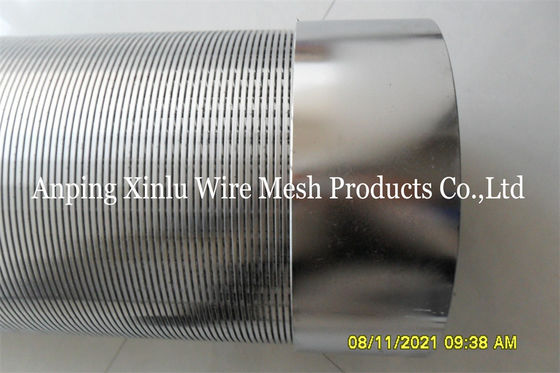 SS316L Keildraht-Strainer-Rohr 6 Zoll 152,40 mm Innen Durchmesser