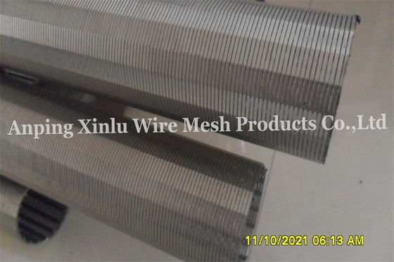 4&quot; Johnson Wedge Wire Wrap Water-Brunnen-Schlitz-Schirm verlegte Installation für die Entwässerung