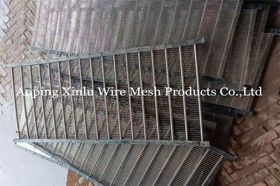 Industrielles Edelstahl-Keil-Draht-Schirm-Brettlagerungs-Gitter des Filter-304