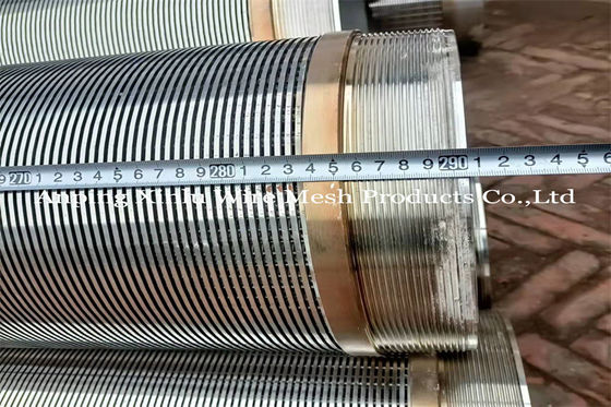 Sandkontrolle Kontinuierliche Schlitz Wasser gut Winkelbildschirm Filter Rohr 6 Zoll 316L Keildraht