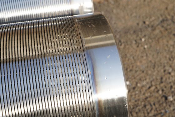 Johnson Vee Wire Water Well Screen-Rohr 10&quot; Rod - niedriger ununterbrochener Schlitz