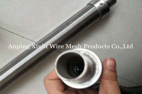 Größe des Keil-Draht-Öl-Brunnenfilter-API 20 mit Johnson Screen Pipe AISI 316L