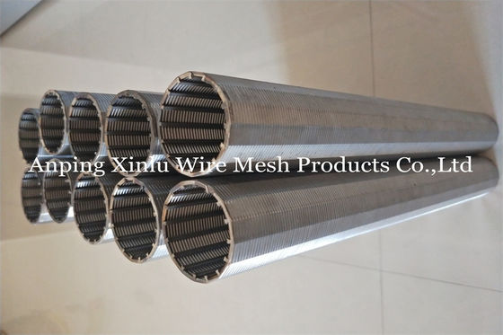 Johnson Vee Wire Continuous Slotted Casing-Rohr-Wasser-Brunnenfilter-Rohr des Bewegungsfilter-95