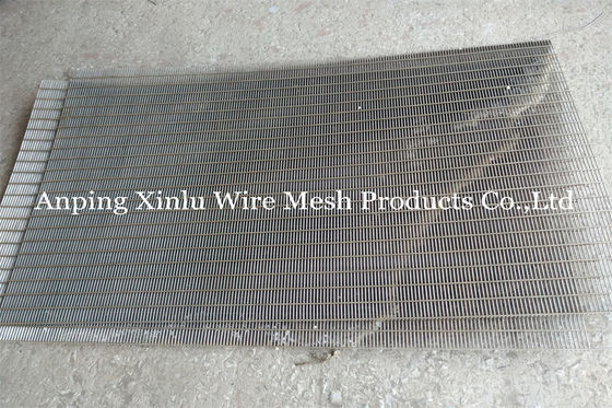 1.2x2m Draht Keil-SS304 sortiert vibrierender Schirm-Platten mit Schlitz 2mm aus