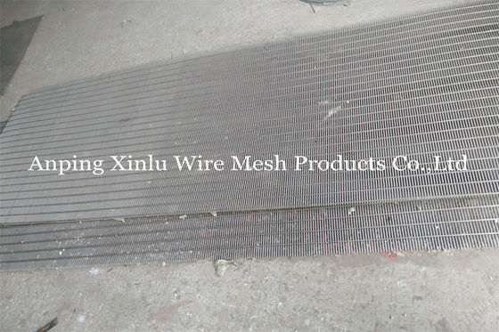 1.2x2m Draht Keil-SS304 sortiert vibrierender Schirm-Platten mit Schlitz 2mm aus