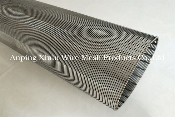 Ununterbrochener Schlitz Stainnless-Stahl 304 Johnson Wedge Wire Screen Tubes 8&quot; X 10ft