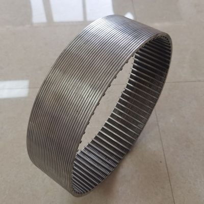 3.2x6mm ununterbrochener Schlitz Vee Wire Wrapped Screen Pipe für Tiefbrunnen-Bohrung