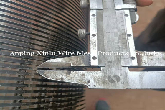 3.2x6mm ununterbrochener Schlitz Vee Wire Wrapped Screen Pipe für Tiefbrunnen-Bohrung