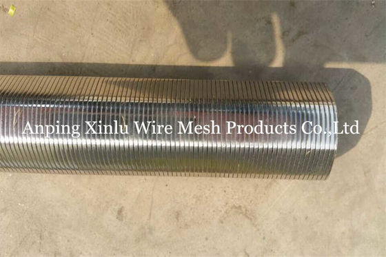 6-5/8“ ununterbrochene Schlitz-Wasser-Brunnen-Vee Wire Screen Polishing For-Sand-Steuerung