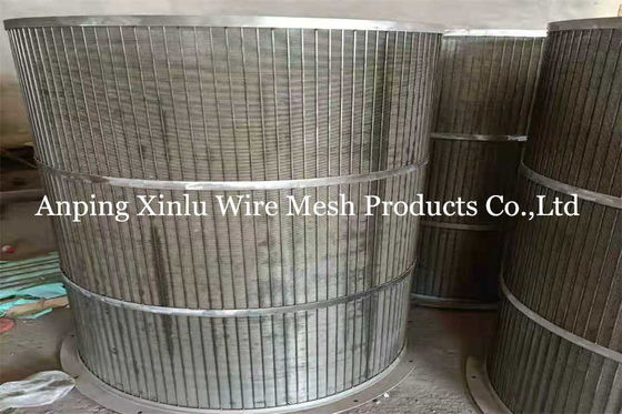 SS zwängen Draht-Trommelsieb Johnson Cylinder Basket Diameter 500 X lang 600mm
