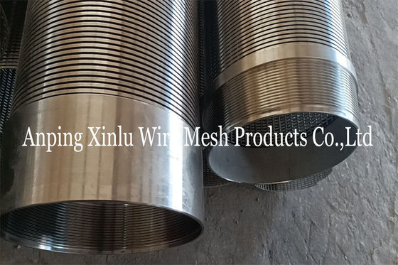 1.0mm Schlitz Vee Wickel Wasser Tiefe Brunnen Schirm Rohr mit männlichen weiblichen Gewinde