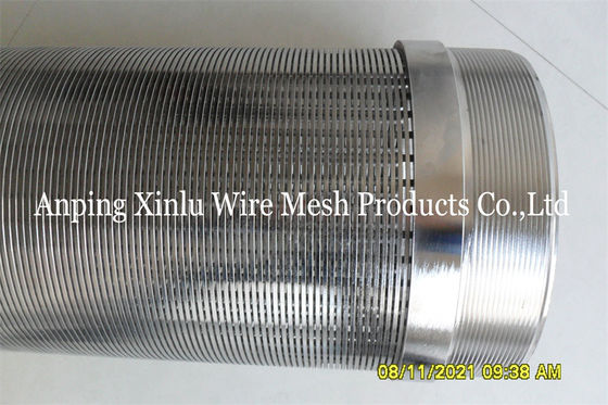 Kerben Sie 30 tiefen Rohr-Brunnen Edelstahl-Johnson Water Wire Screen Fors 200m